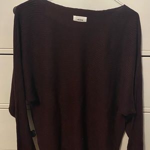 Burgundy knit sweater. Ardene’s size L.